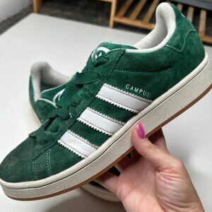 Adidas Dark Green Campus 00s Suede Sneakers